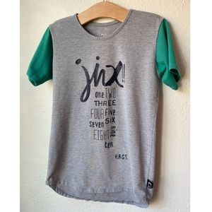 RAGS “Jinx” Short Sleeve Kids Short Sleeve Graphic T-Shirt Size 7/8